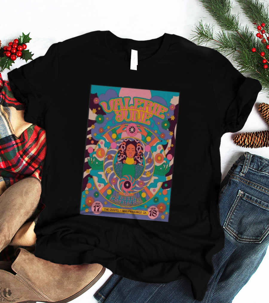 Valerie June With Samantha Diaz August 17 18 2026 The Chapel San Francisco CA T-Shirt