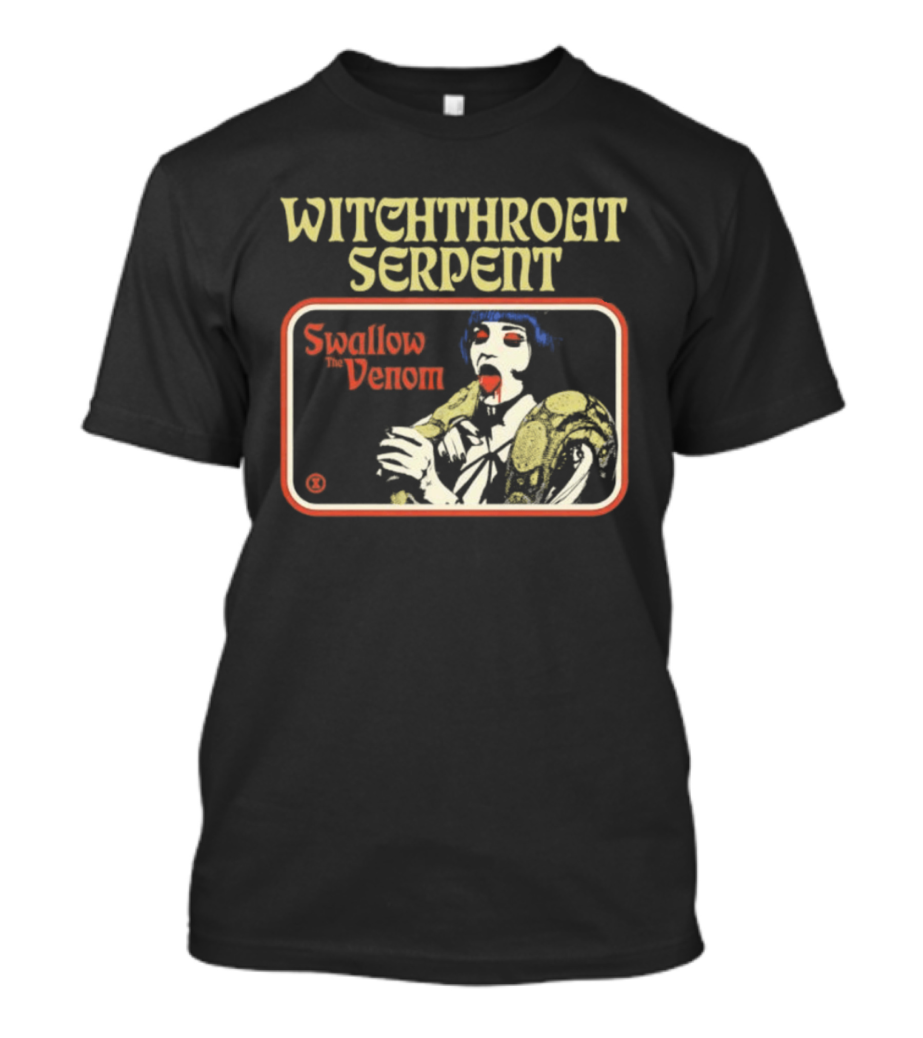 Witchthroat Serpent Swallow The Venom Doom Metal Psychedelic T-Shirt