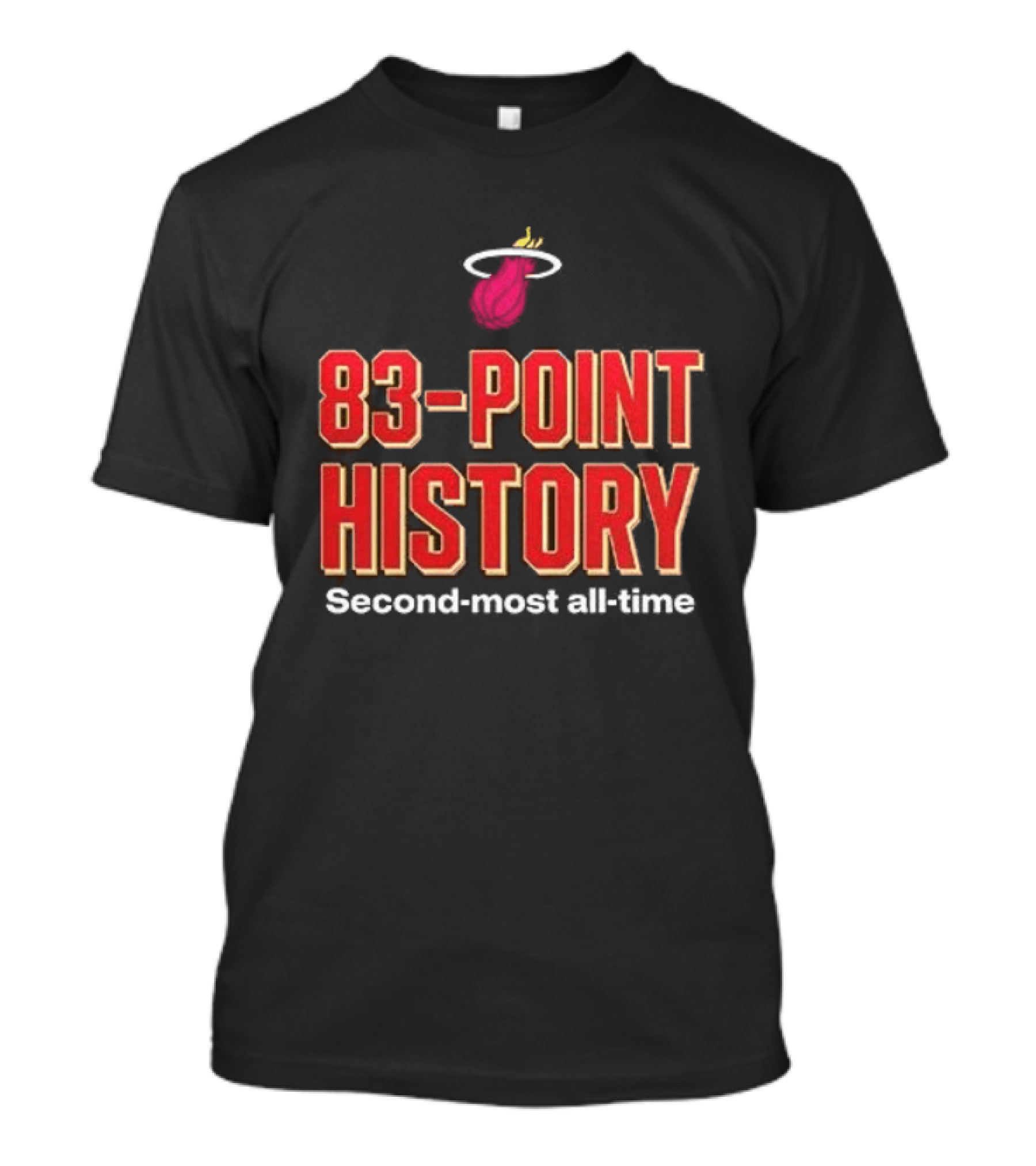 Miami Heat Bam Adebayo 83 Point History Second Most All Time T-Shirt