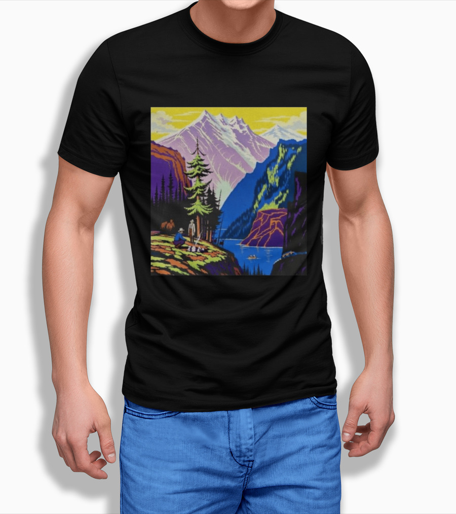 Zach Bryan Aug 13 14 2026 Denver Colorado Mountain Landscape Scenic T-Shirt