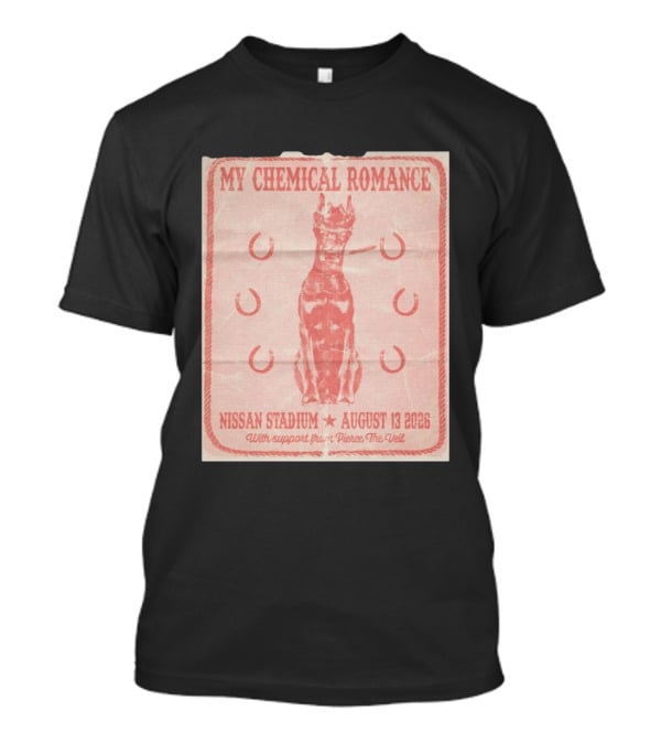 My Chemical Romance Nissan Stadium August 13 2026 With Support From Pierce The Veil T-Shirt