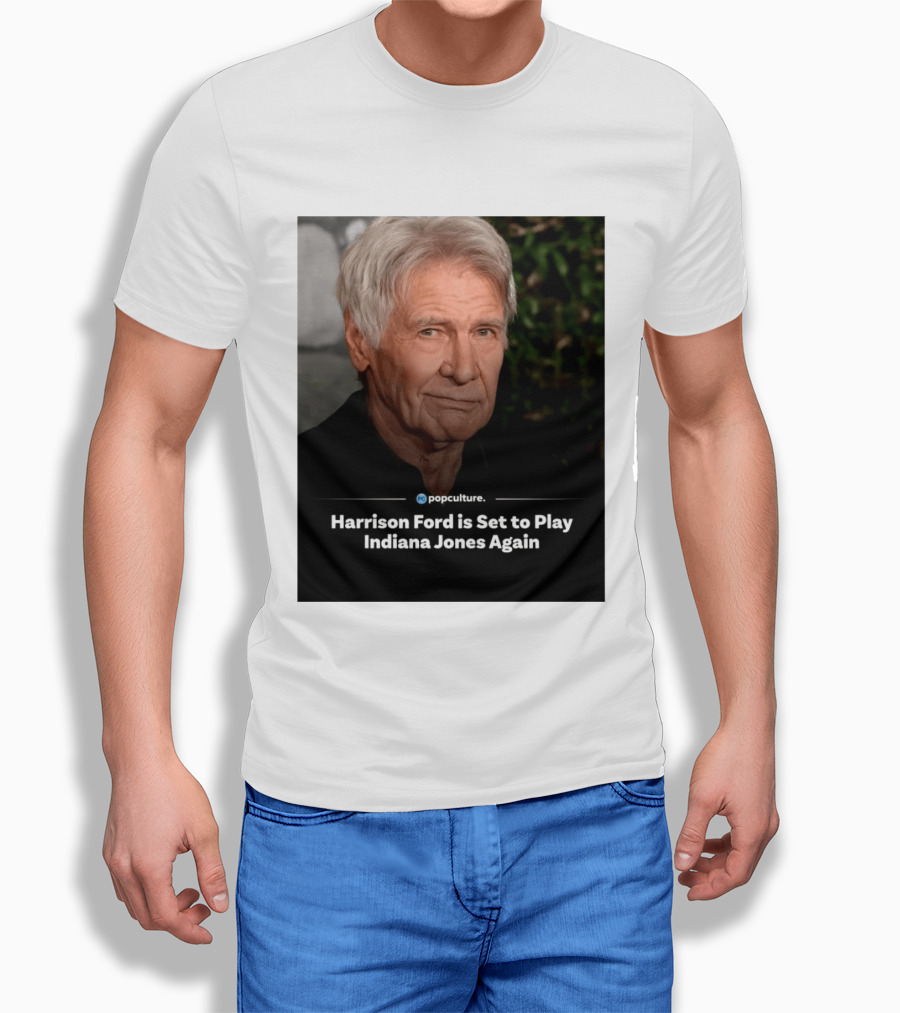 Harrison Ford Indiana Jones Return Announcement Popculture Update T-Shirt