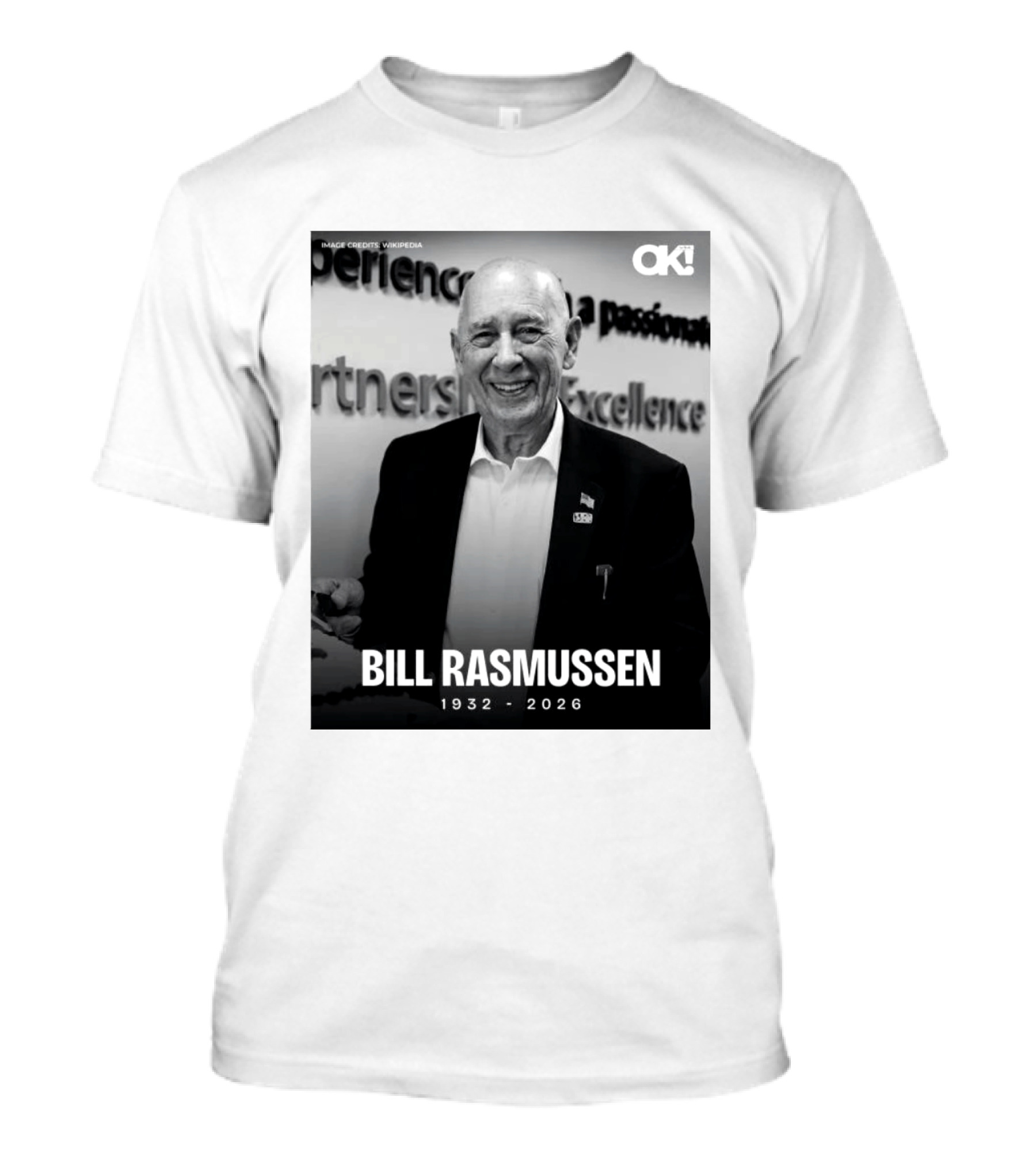 Rip Bill Rasmussen 1932 2026 Partnership Excellence Image Credits Wikipedia T-Shirt