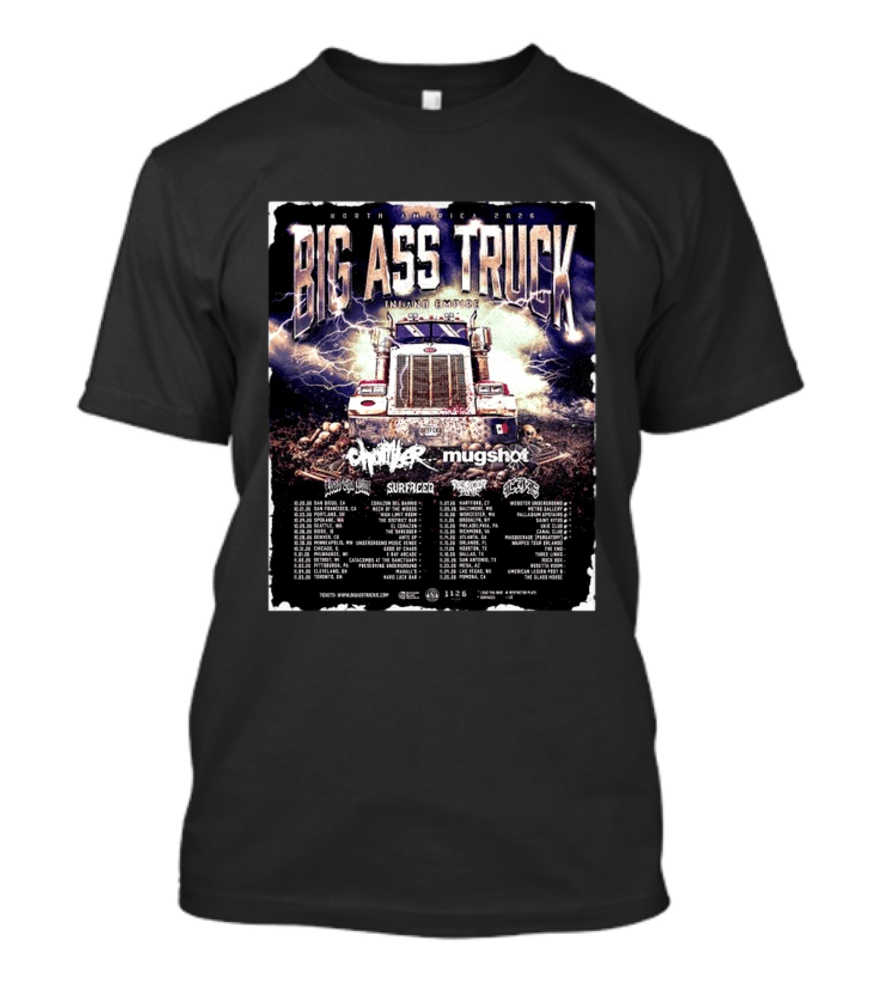Big Ass Truck Inland Empire North America 2026 T-Shirt
