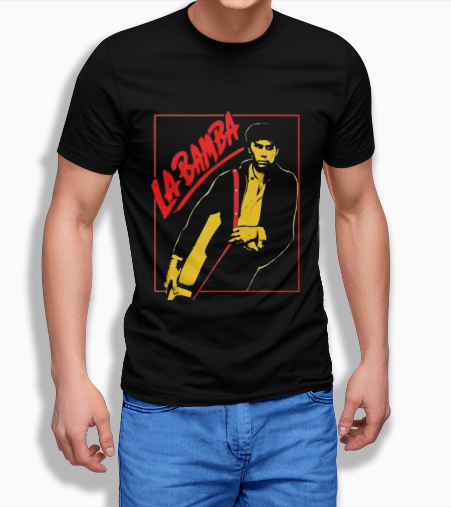 Ritchie Valens La Bamba Rock And Roll Iconic Yellow Red T-Shirt