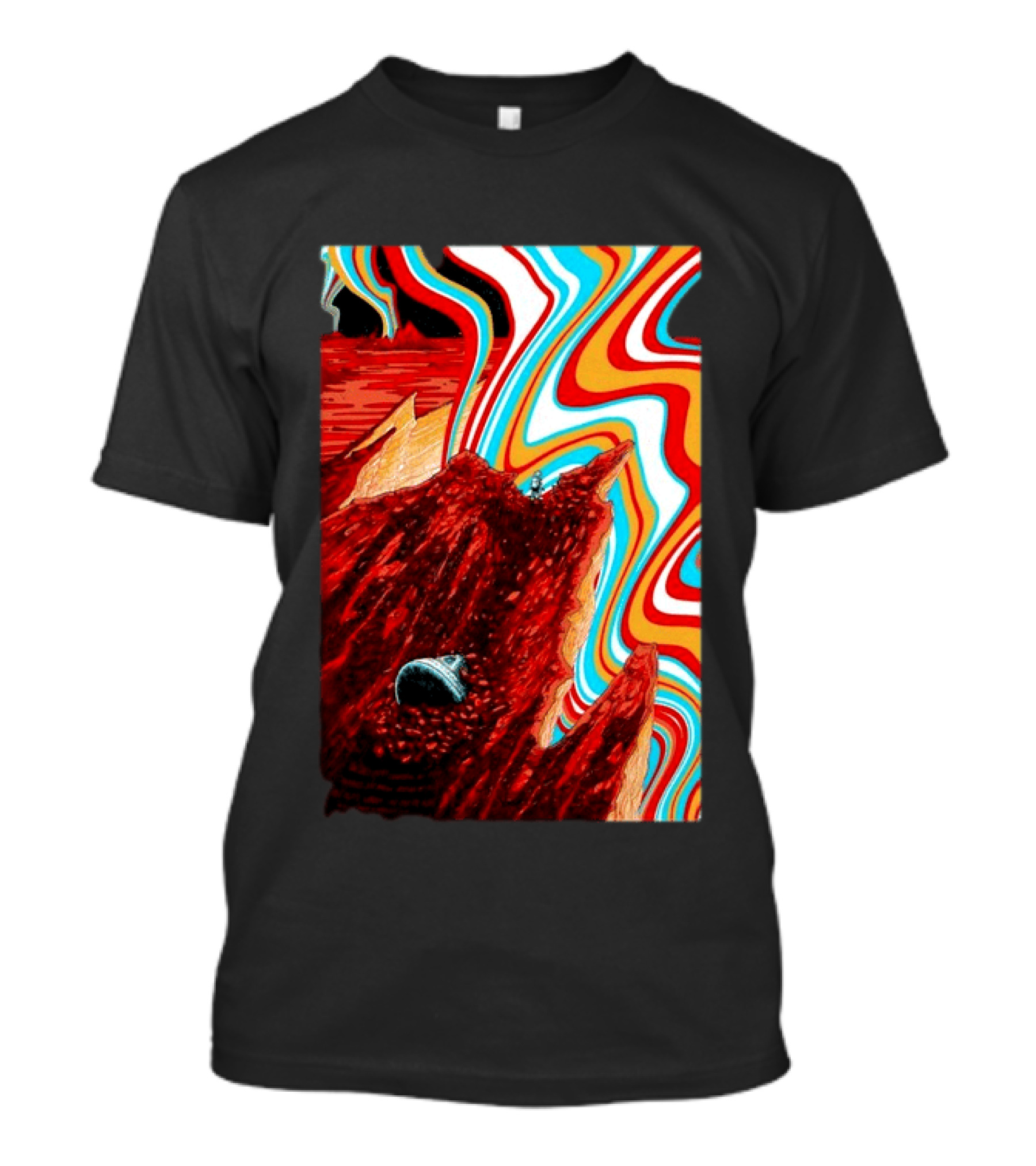 Gov't Mule Livingston MT August 18 2026 Event Psychedelic Swirls Alien Landscape T-Shirt