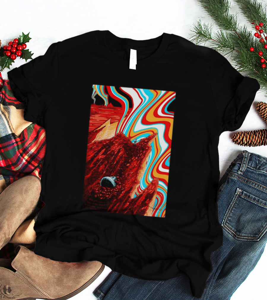 Gov't Mule Livingston MT August 18 2026 Event Psychedelic Swirls Alien Landscape T-Shirt