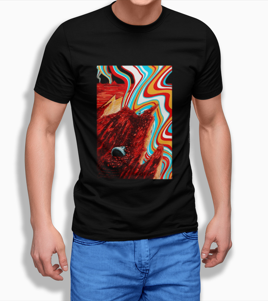Gov't Mule Livingston MT August 18 2026 Event Psychedelic Swirls Alien Landscape T-Shirt