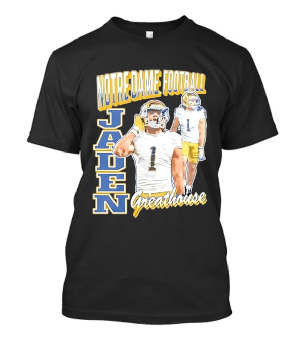 Notre Dame Football Jaden Greathouse 1 Fighting Irish T-Shirt