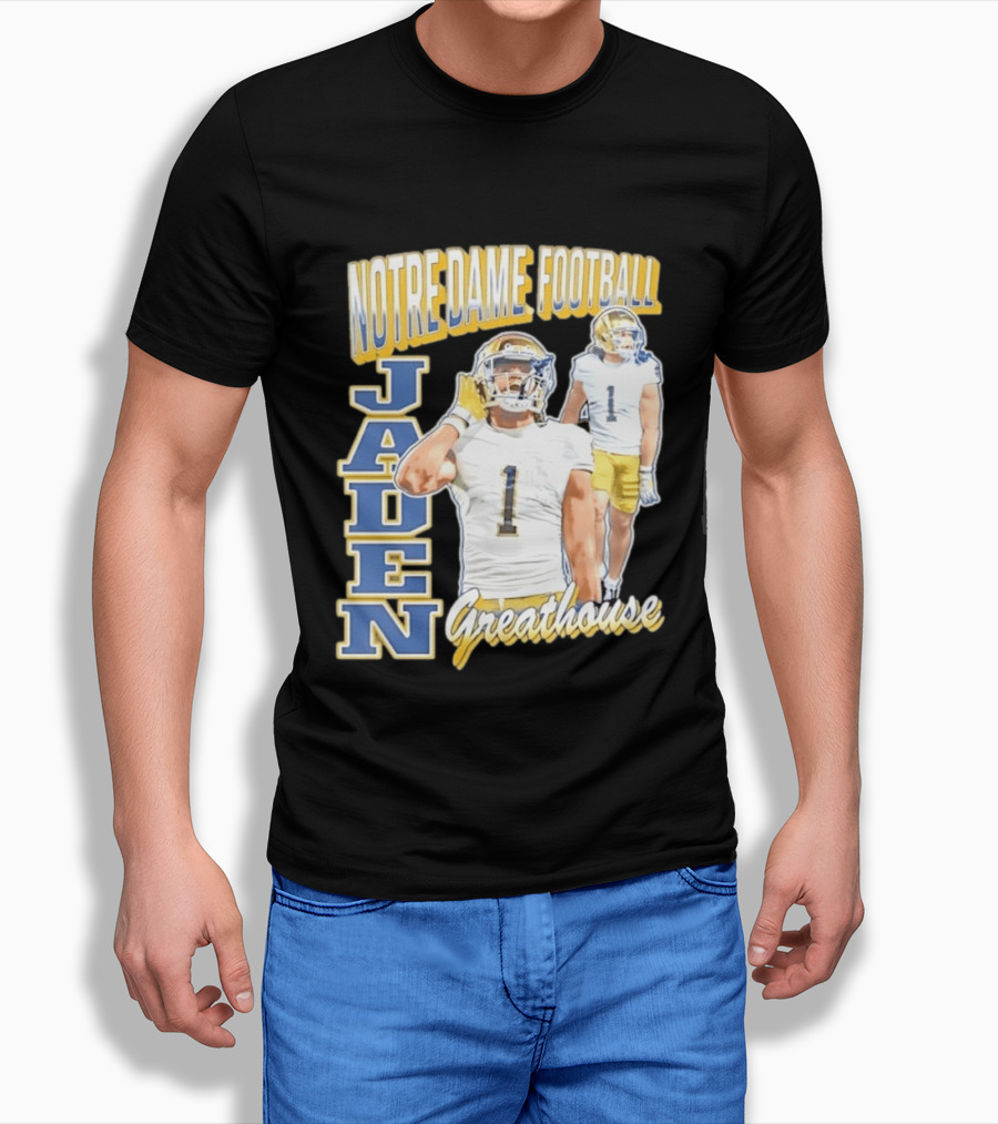 Notre Dame Football Jaden Greathouse 1 Fighting Irish T-Shirt