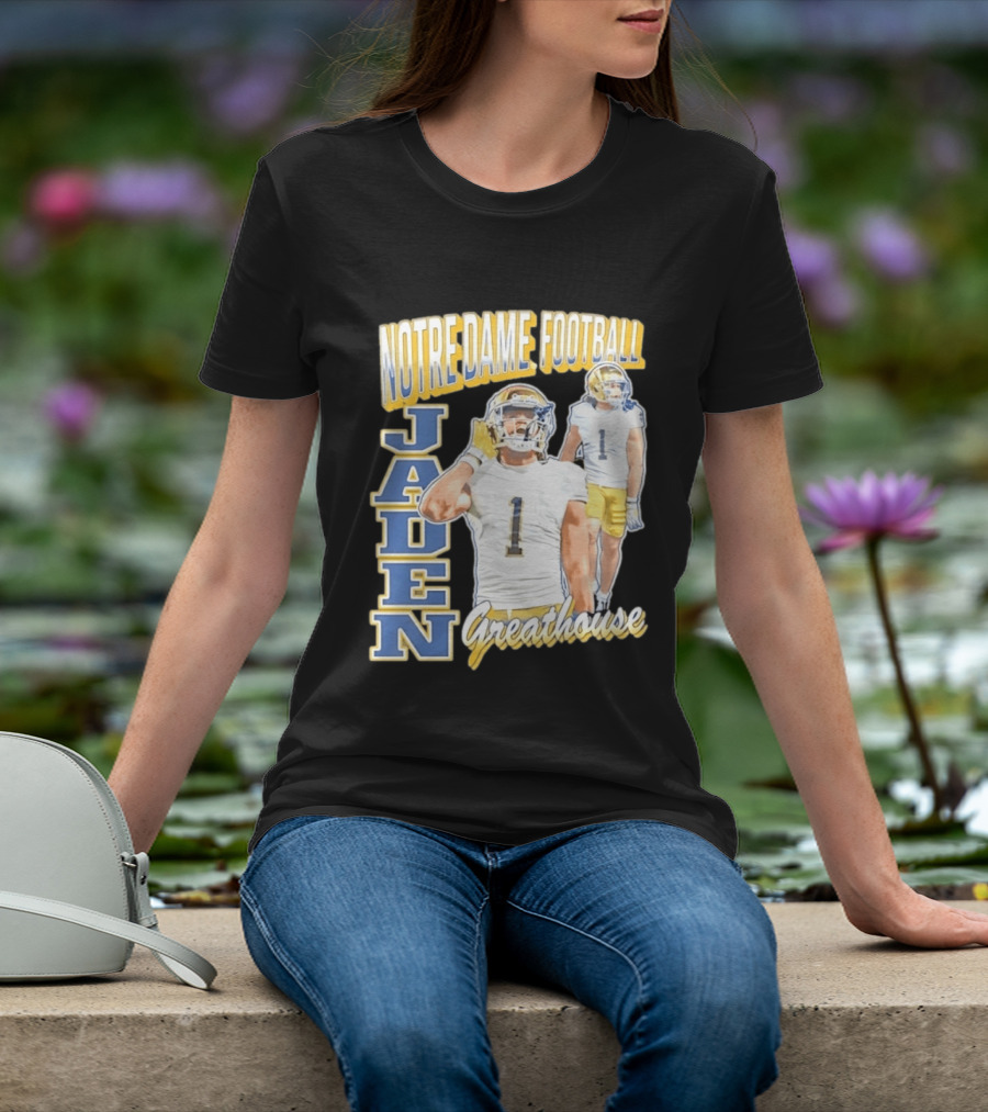 Notre Dame Football Jaden Greathouse 1 Fighting Irish T-Shirt