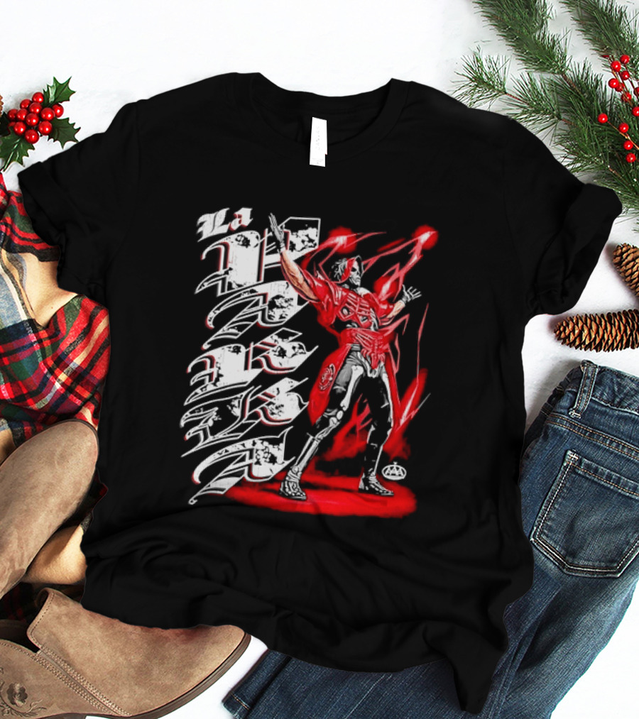 La Parka AAA Lucha Libre Legend Skeleton Warrior Action Hero T-Shirt