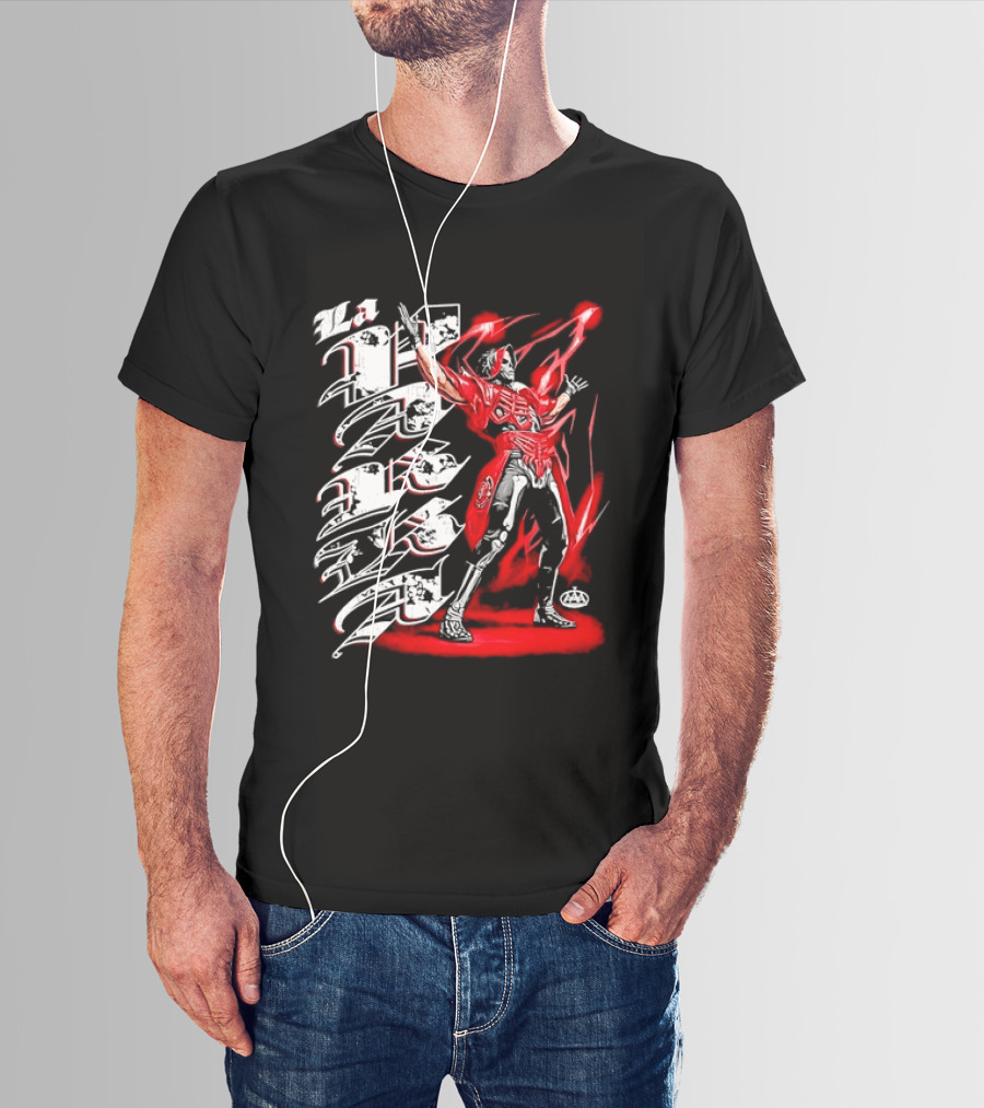 La Parka AAA Lucha Libre Legend Skeleton Warrior Action Hero T-Shirt