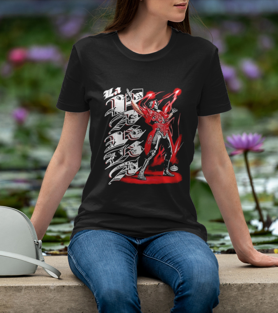 La Parka AAA Lucha Libre Legend Skeleton Warrior Action Hero T-Shirt