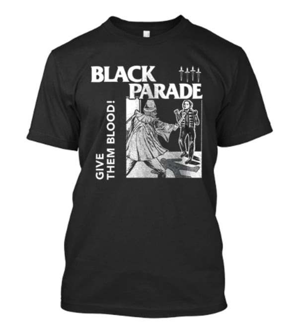 Black Parade Give Them Blood Skeleton Parade Marching Scene T-Shirt