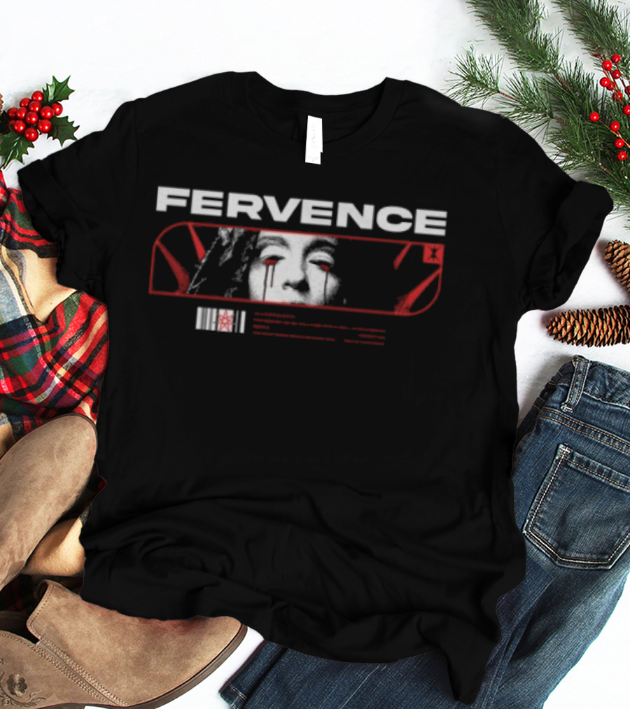 Indiemerchstore Fervence Constructs Effigy Red White Face T-Shirt