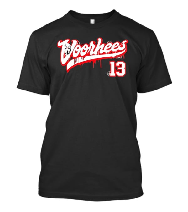 Jason Voorhees Mask Dripping Blood 13 Hockey Friday The 13th T-Shirt