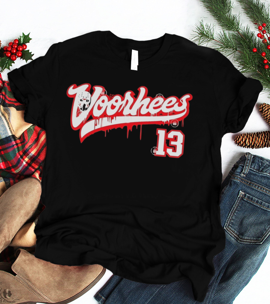 Jason Voorhees Mask Dripping Blood 13 Hockey Friday The 13th T-Shirt