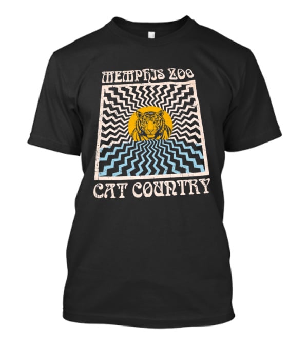 Memphis Zoo Cat Country Tiger Vintage Distressed T-Shirt
