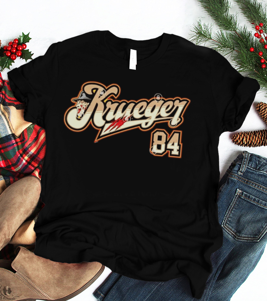 Krueger 84 Freddy A Nightmare On Elm Street Claw Slash Hat T-Shirt
