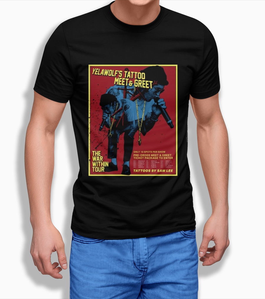 Yelawolf's Tattoo Meet & Greet The War Within Tour Tattoos By Sam Lee T-Shirt
