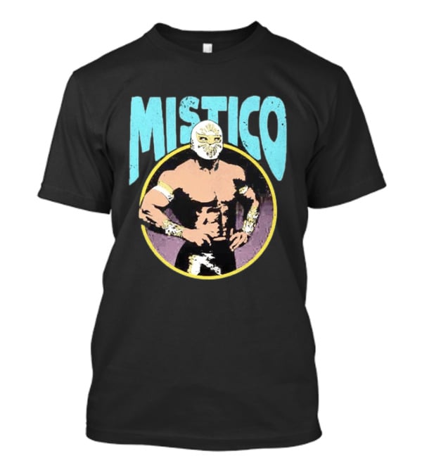 Mistico Lucha Libre Wrestler CMLL Mexican Wrestling Iconic Masked Fighter T-Shirt