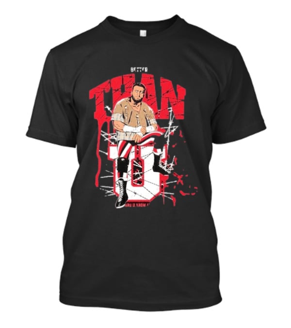 MJF Better Than You AEW Champion Barbed Wire Wrestling T-Shirt