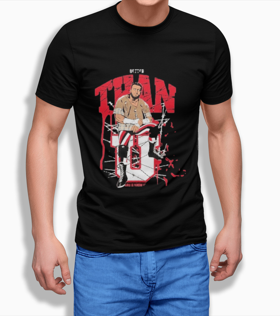 MJF Better Than You AEW Champion Barbed Wire Wrestling T-Shirt