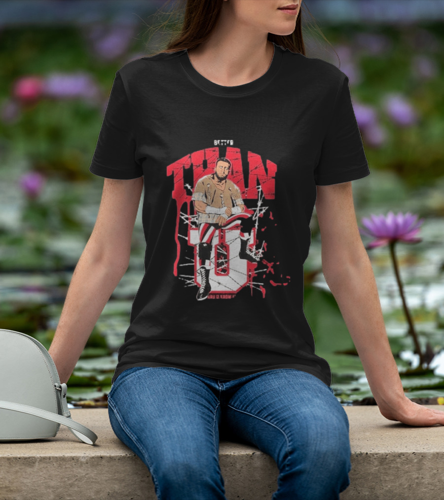 MJF Better Than You AEW Champion Barbed Wire Wrestling T-Shirt