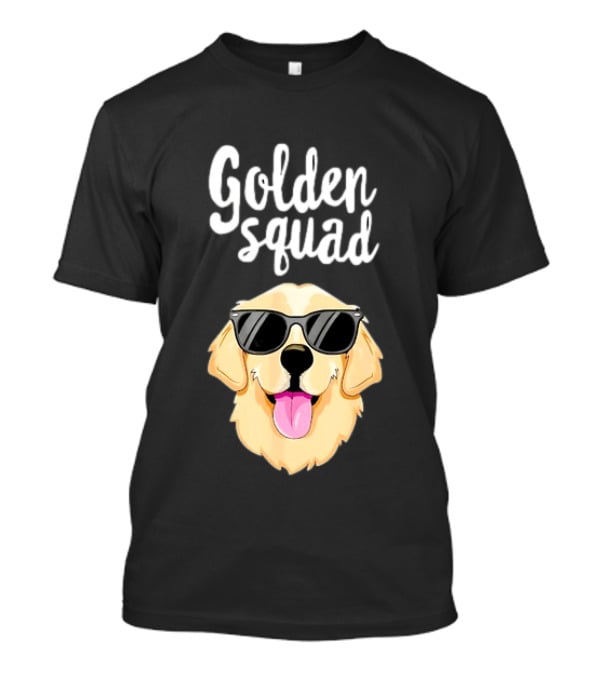 Golden Squad Golden Retriever Dog With Sunglasses T-Shirt