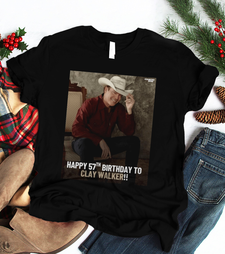 Clay Walker Celebrates Turning 57 In Classic Country T-Shirt