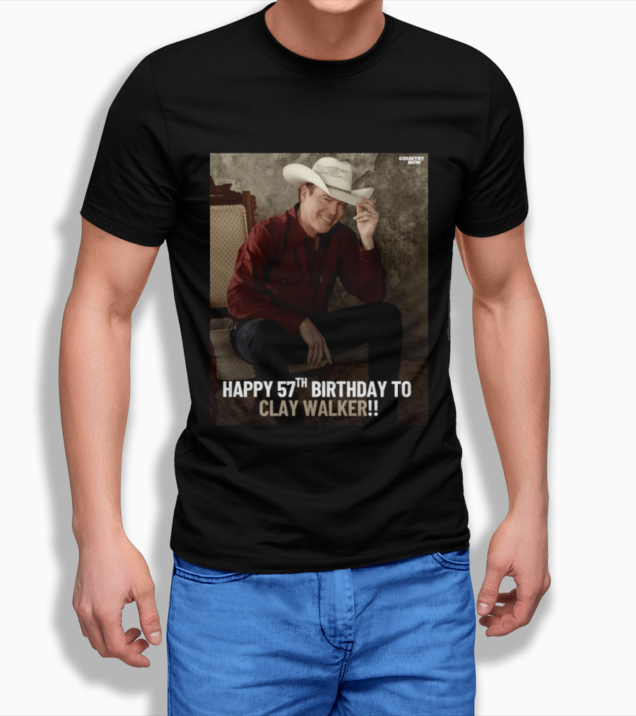 Clay Walker Celebrates Turning 57 In Classic Country T-Shirt