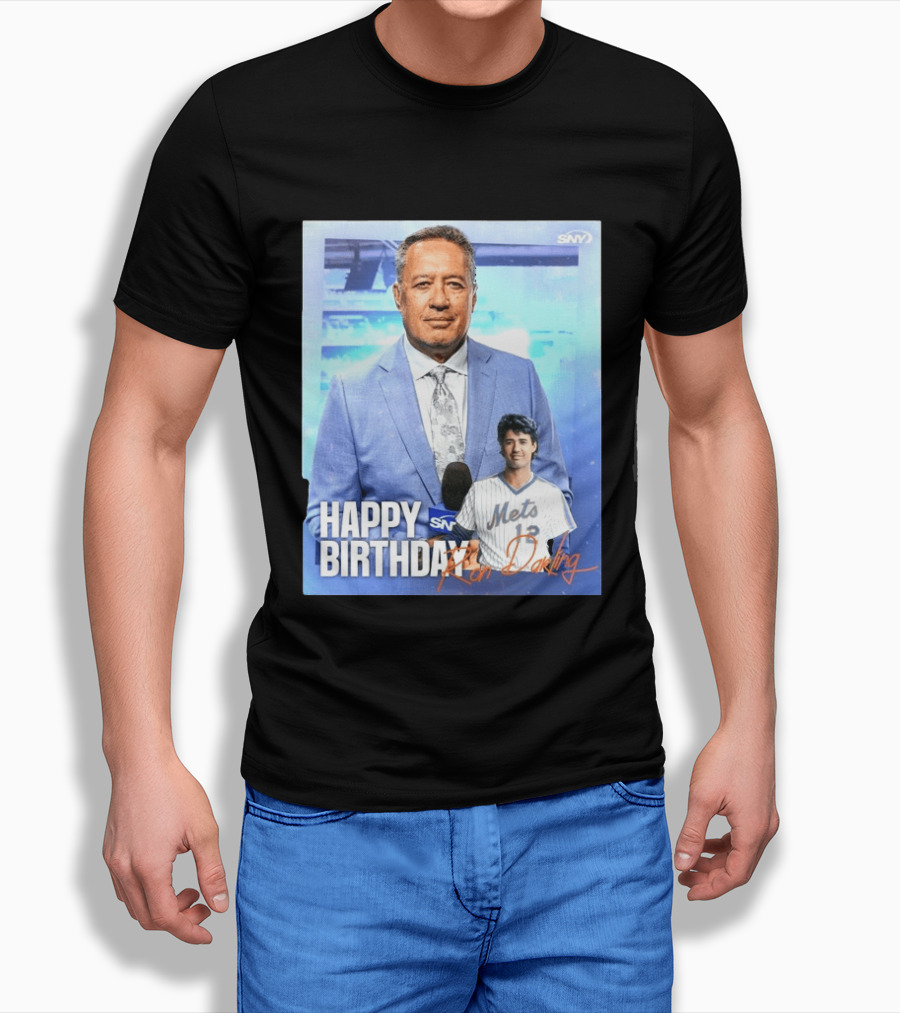 Happy Birthday Ron Darling SNY Mets Celebration T-Shirt