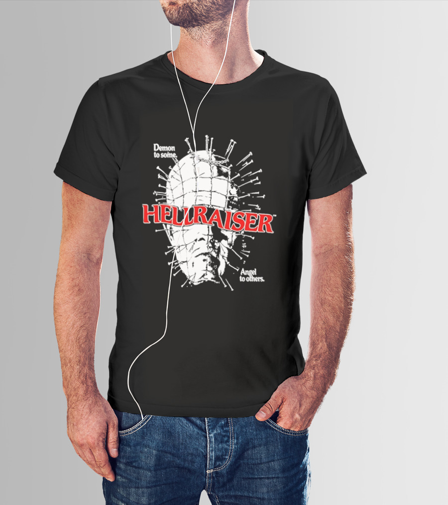 Hellraiser Pinhead Demon To Some Angel To Others T-Shirt