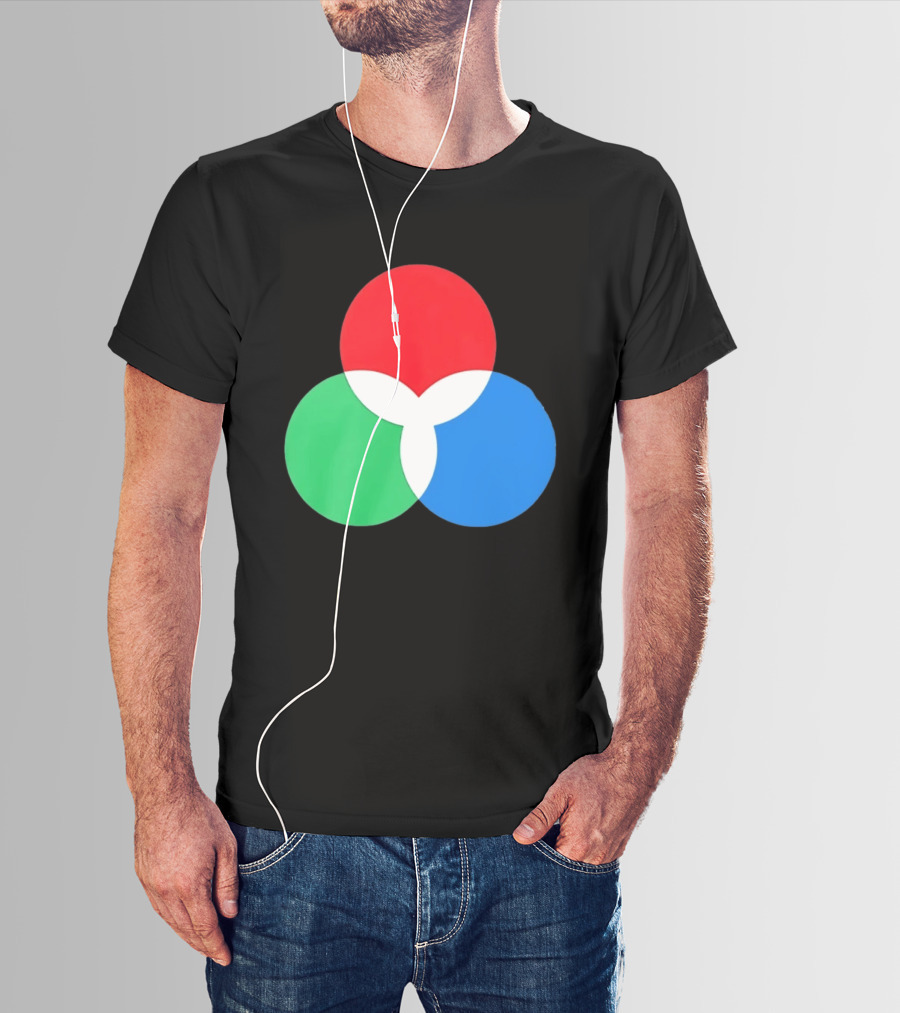 RGB Color Model Venn Diagram Red Green Blue T-Shirt