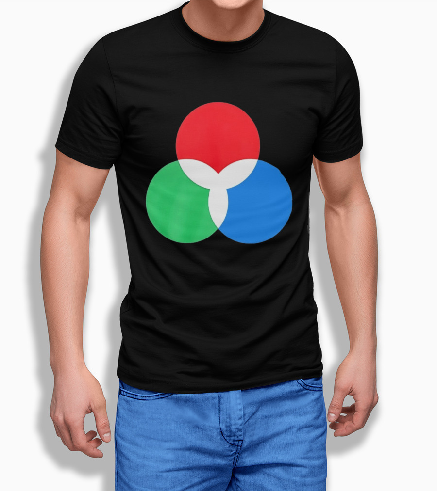 RGB Color Model Venn Diagram Red Green Blue T-Shirt