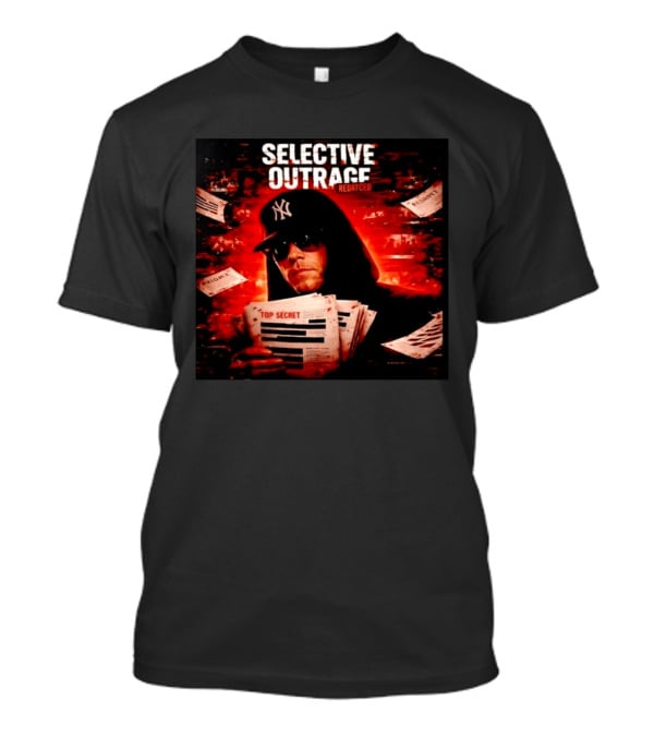 Selective Outrage Redacted Top Secret NY Yankees Hat T-Shirt
