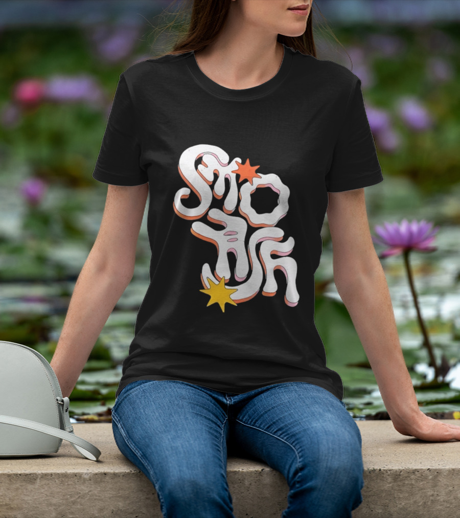 Stash Groovy 70s Retro Psychedelic Style With Stars T-Shirt