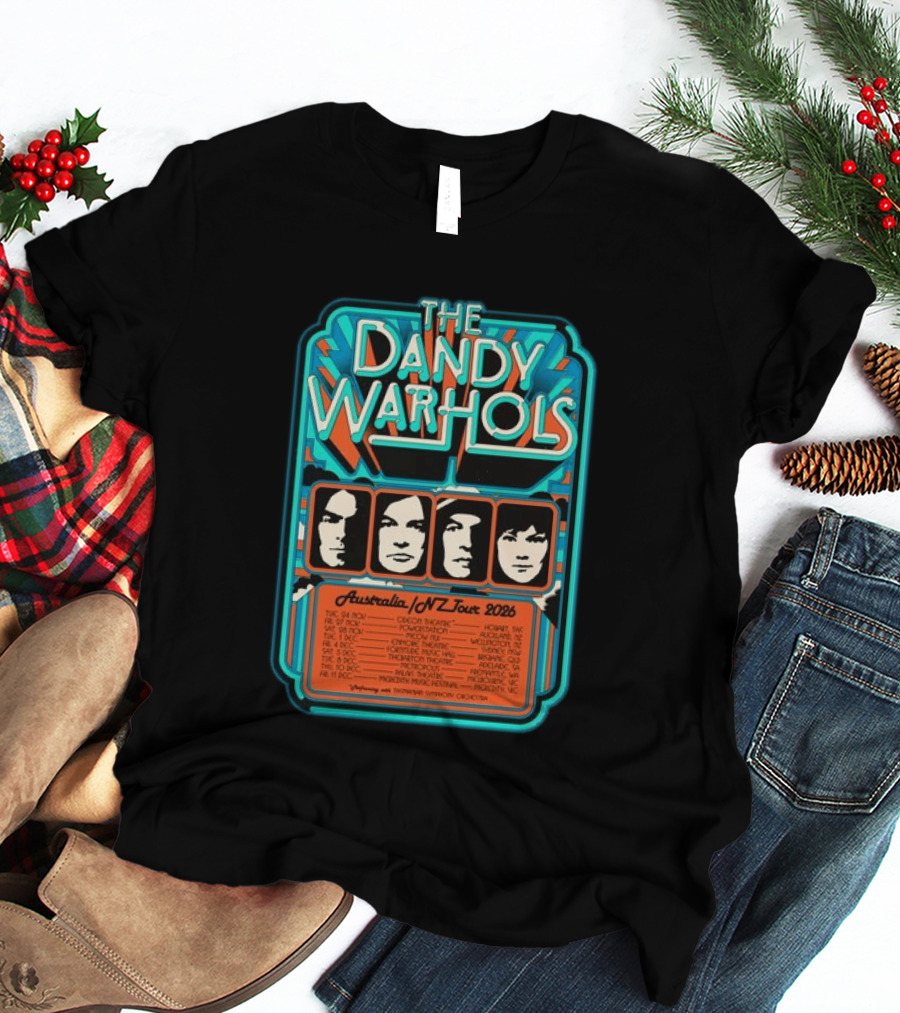 The Dandy Warhols Australia NZ Tour 2026 Concert Dates And Venues T-Shirt