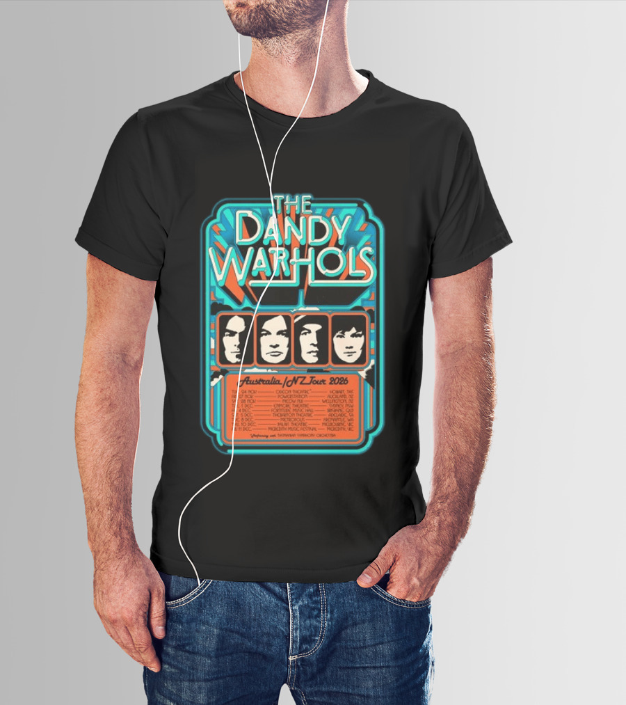 The Dandy Warhols Australia NZ Tour 2026 Concert Dates And Venues T-Shirt