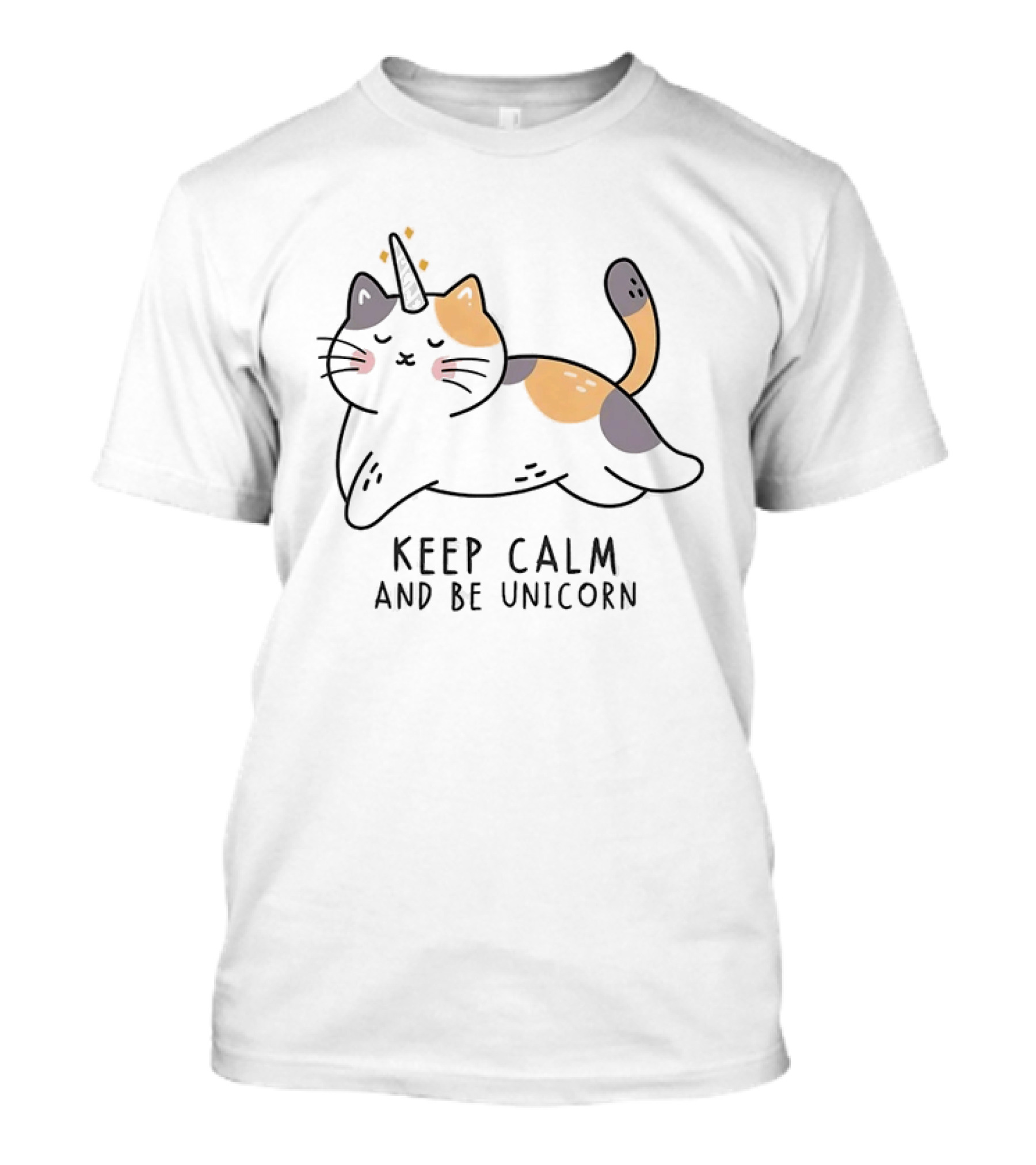 Keep Calm And Be Unicorn Cat Magical Kitten T-Shirt