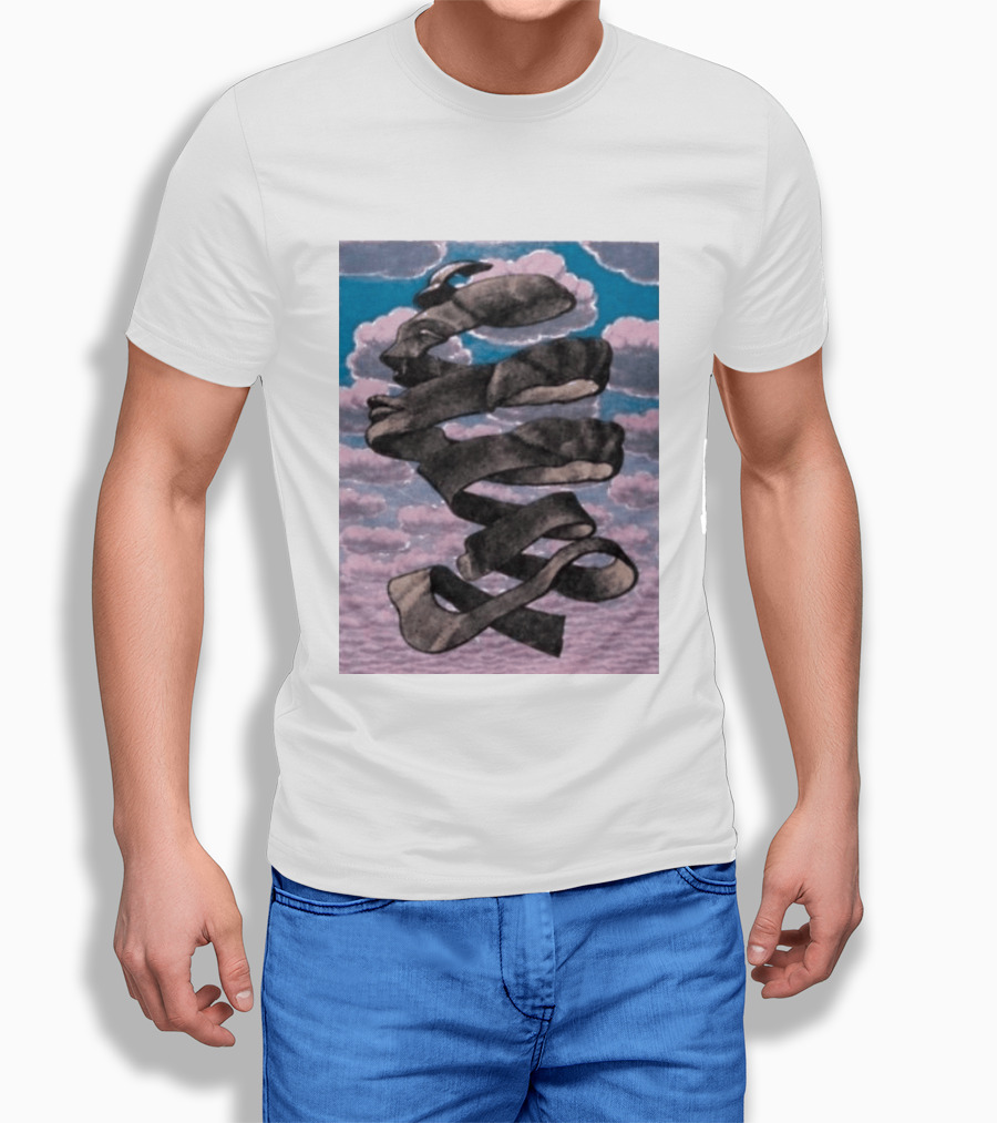 Tom Holland MC Escher Infinite Mobius Strip Optical Illusion T-Shirt