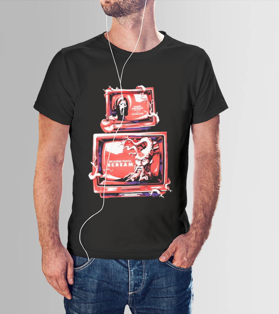 Angry Orchard Hard Cider So Good You'll Scream Retro TV Horror T-Shirt