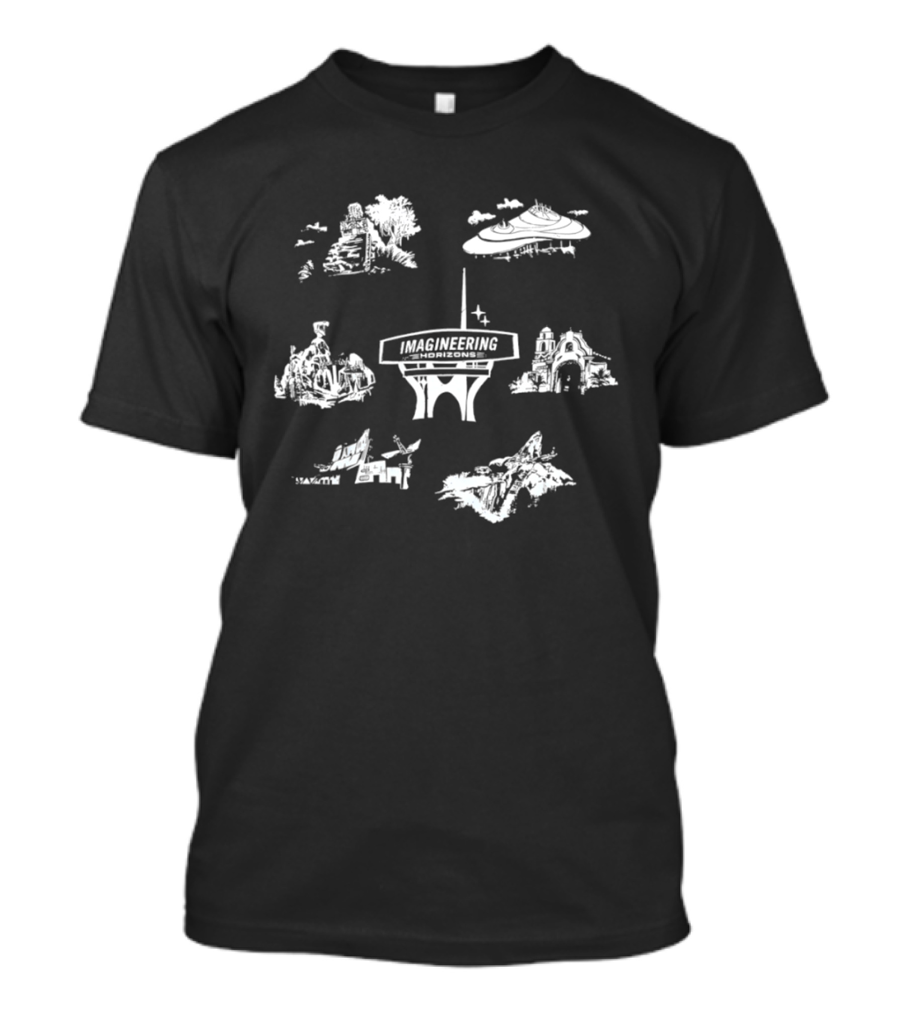 Imagineering Horizons Park Attractions Concept T-Shirt