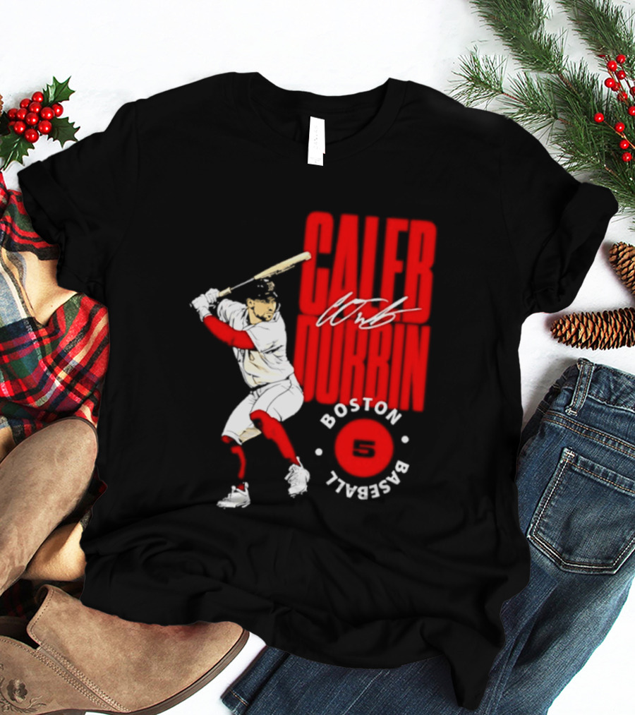 Caleb Durbin Boston Red Sox Baseball 5 T-Shirt