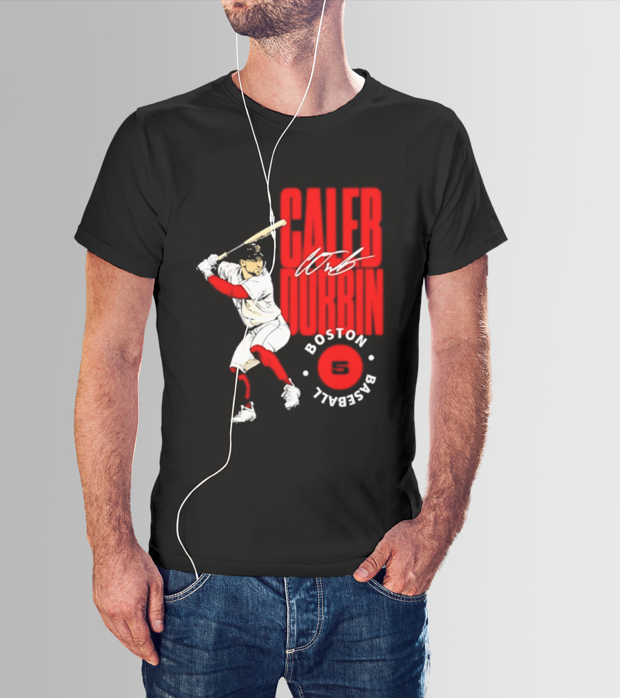 Caleb Durbin Boston Red Sox Baseball 5 T-Shirt