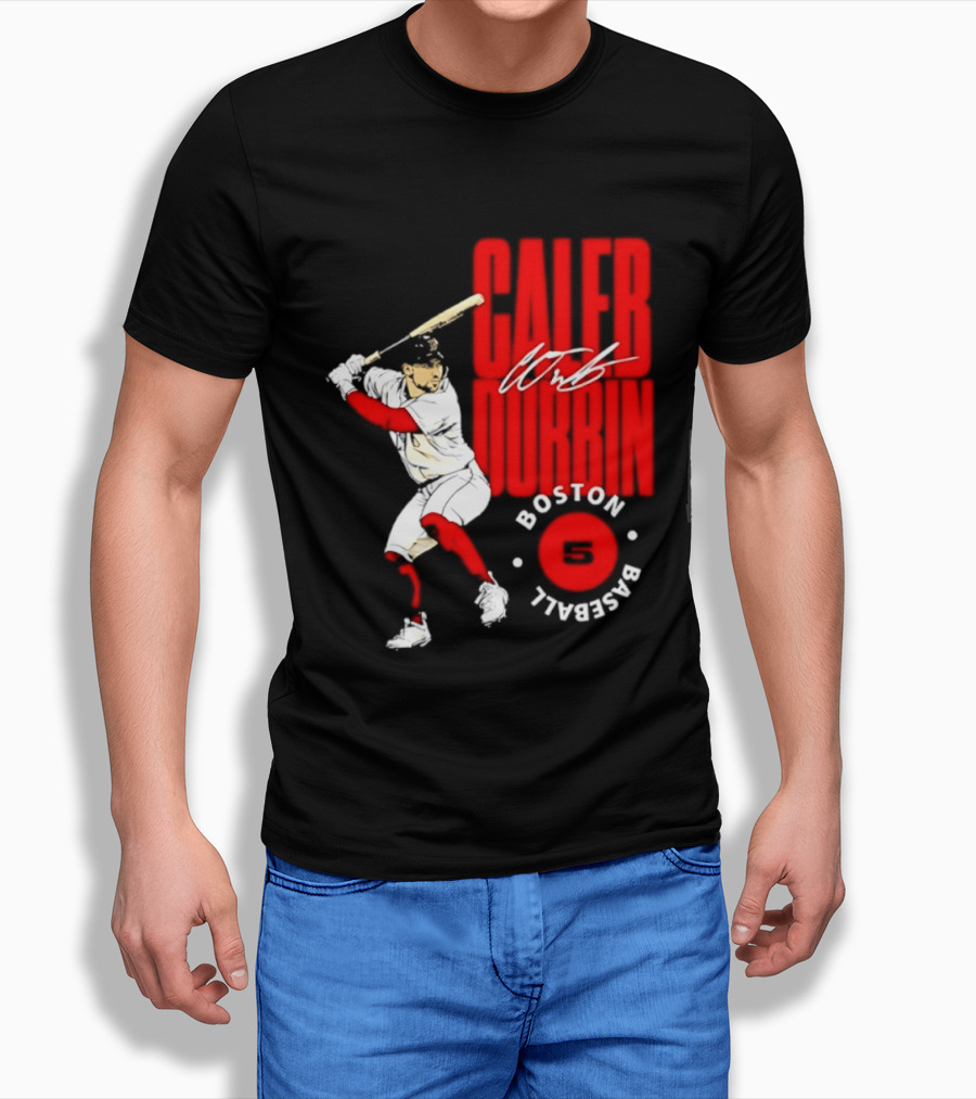 Caleb Durbin Boston Red Sox Baseball 5 T-Shirt