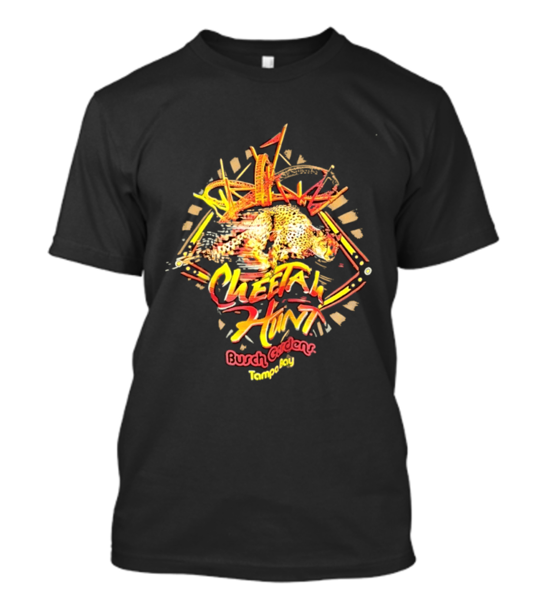 Cheetah Hunt Busch Gardens Tampa Bay Roller Adventure T-Shirt