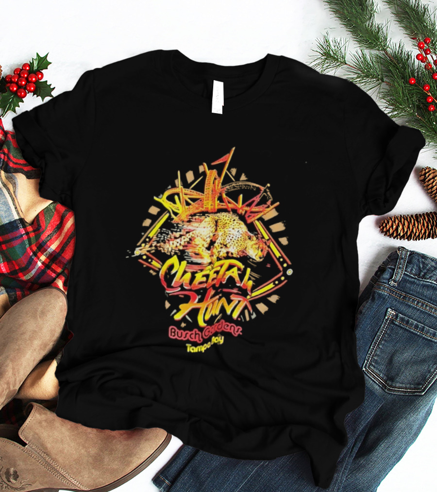 Cheetah Hunt Busch Gardens Tampa Bay Roller Adventure T-Shirt