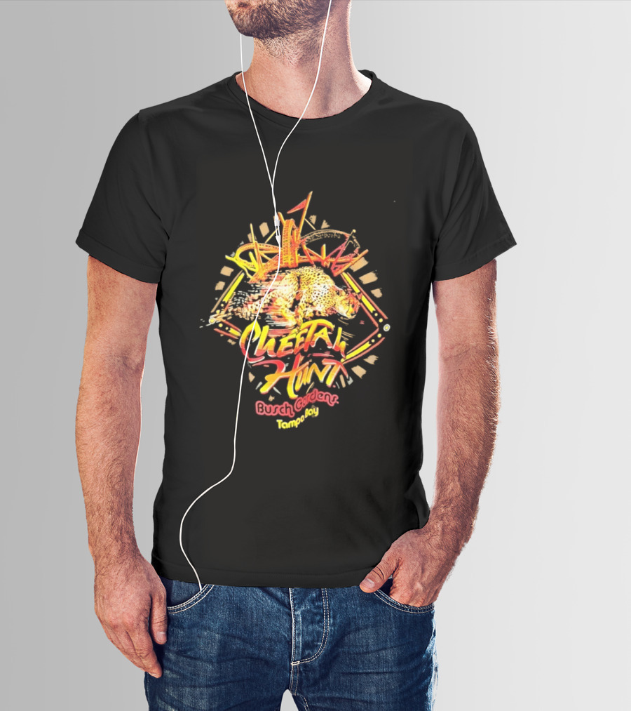 Cheetah Hunt Busch Gardens Tampa Bay Roller Adventure T-Shirt